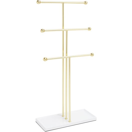 Picture of TRIGEM jewellery stand brass/white