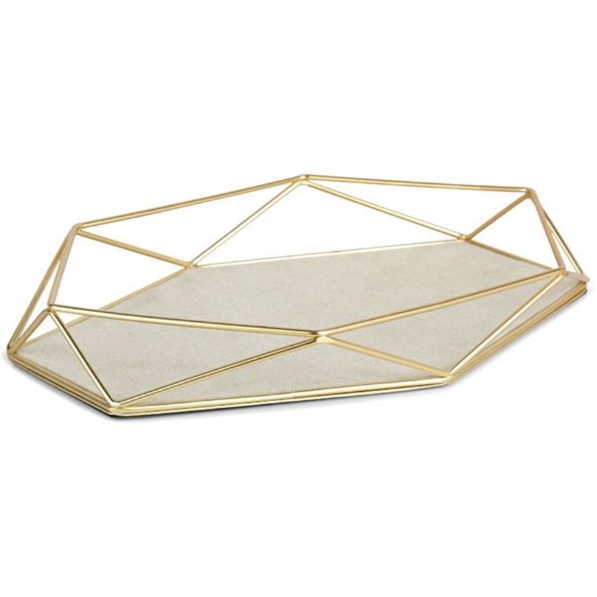 Picture of PRISMA jewellery tray brass