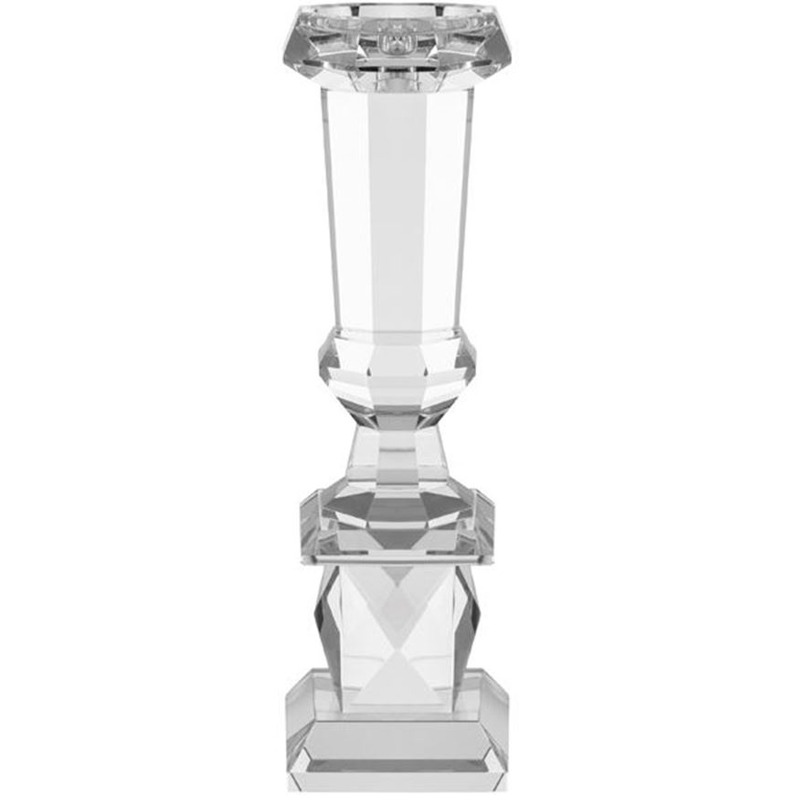 Picture of KYRON candle holder h37cm clear