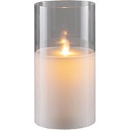 AURA flameless candle 10x20 white