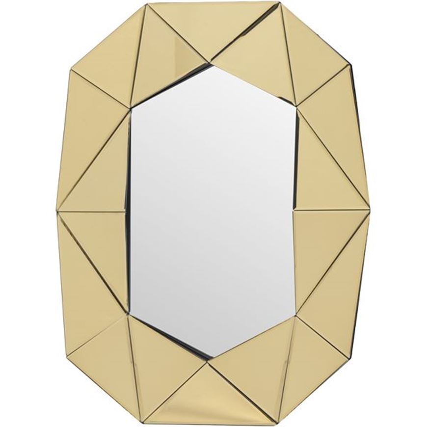 Picture of WALL mirror 81x64 gold