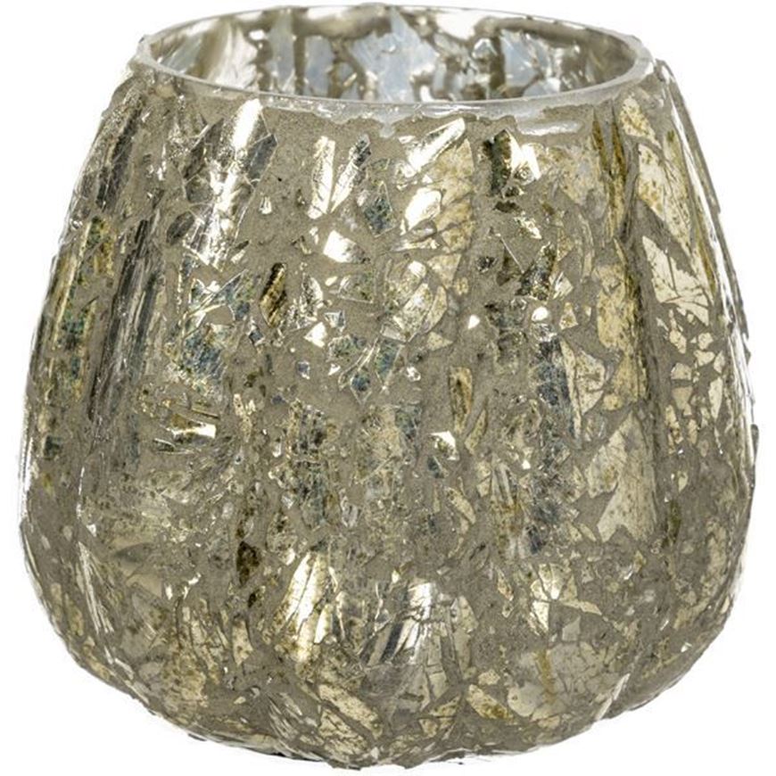 TIANA tea light holder h9cm silver
