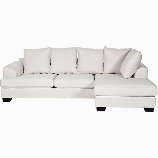 KINGSTON sofa 2.5 + chaise lounge Right white