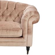 LOUIE sofa 2.5 + chaise lounge Left pink