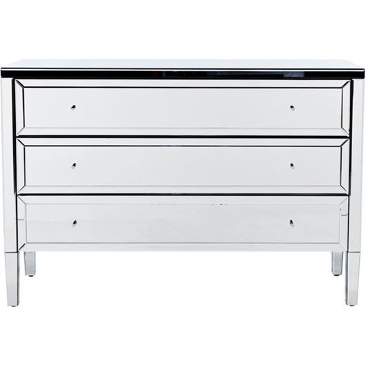 KIWIN chest 3 drawers clear