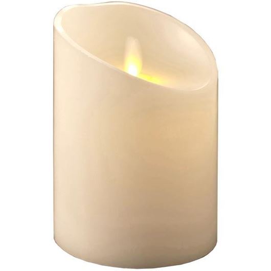 FLAMELESS candle 9x13 white