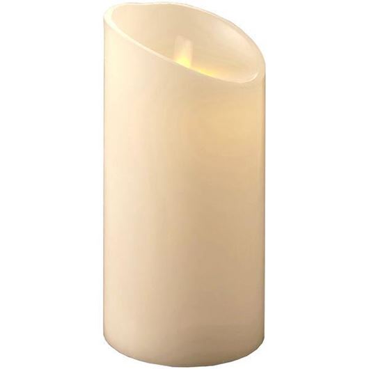 FLAMELESS candle 9x18 white