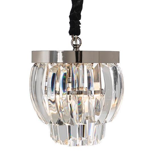 SUMIKO pendant lamp d28cm clear/stainless steel