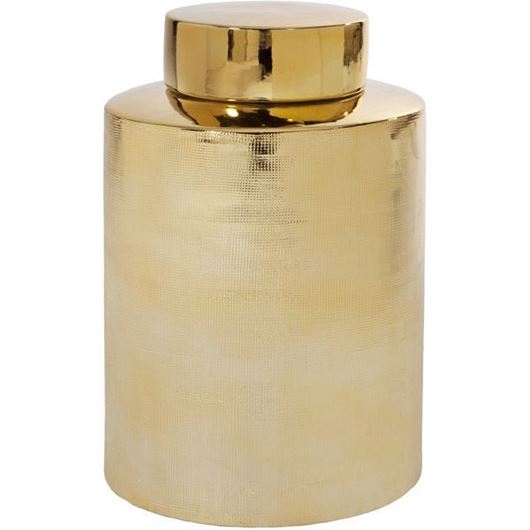 ALIN jar with lid h42cm gold
