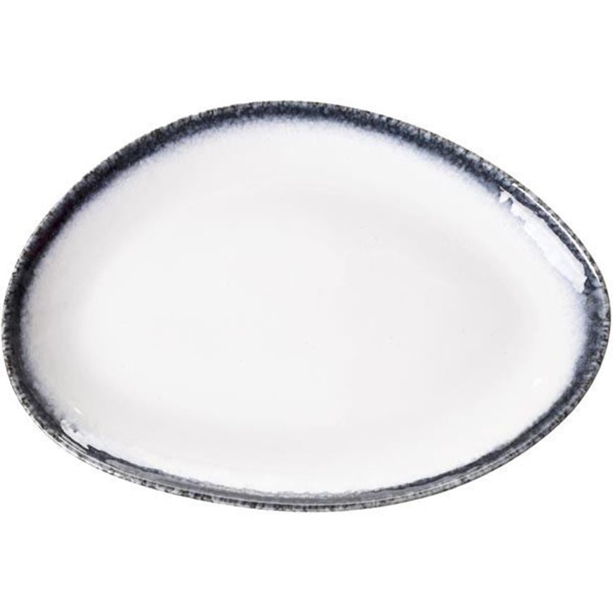 ZHAI dish 34x24 white/black