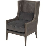 HARRY wing chair dark grey