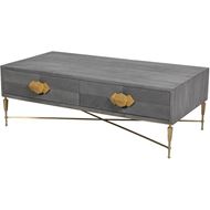 TOTO coffee table 150x75 grey/gold