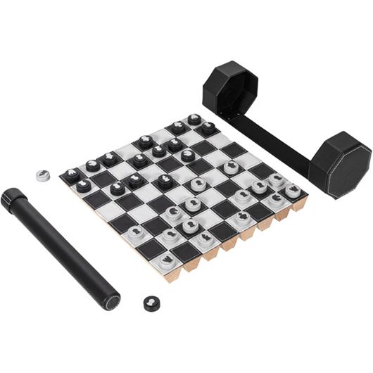 Picture of ROLZ chess & checkers set black