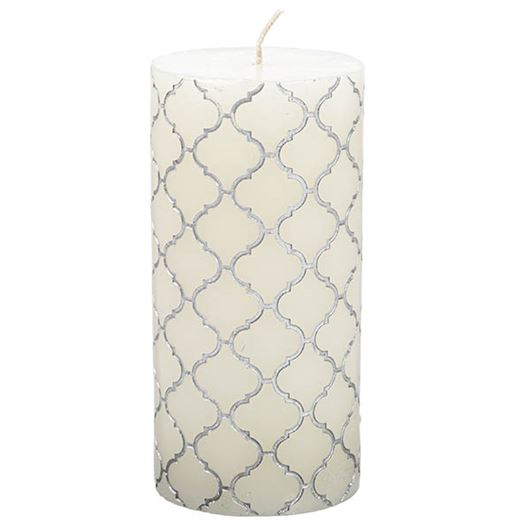 Picture of RADIANT pillar candle 8x16 white
