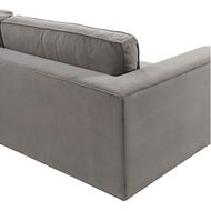 SENT sofa 2.5+chaise lounge Right microfibre taupe