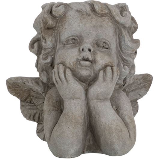 Picture of ANGEL planter h20cm grey