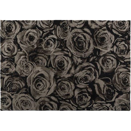 BLOSSOM rug 200x300 black/grey