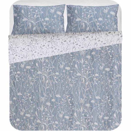 Picture of FRIDA duvet cover set of 3 grey/white