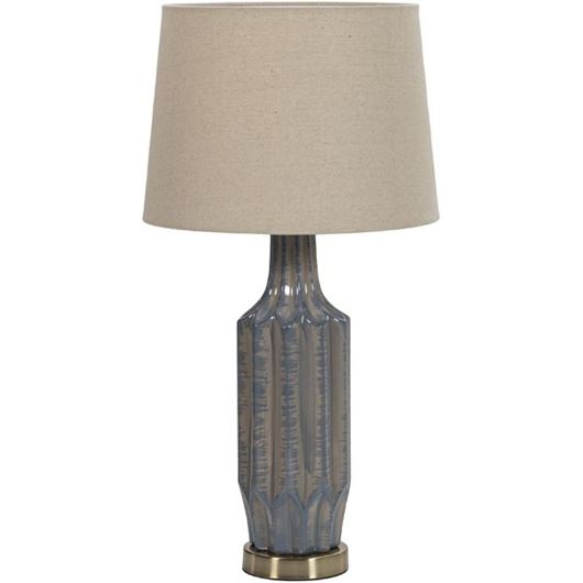 KENT table lamp h70cm brown/blue