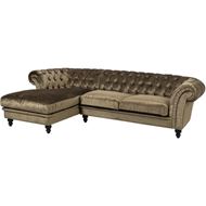 COUTURE sofa 2.5 + chaise lounge Left brown