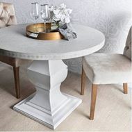 RUTH dining table d100cm white