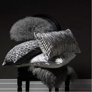 LIONA cushion cover 50x50 silver/white