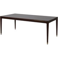 RISING dining table 200x100 brown/gold