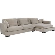 BELLUCCI sofa 3 + chaise lounge Right taupe