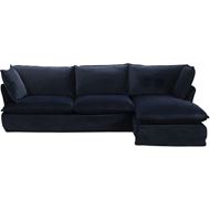 URBAN sofa 3 + chaise lounge Right blue