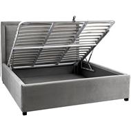 ROSTA bed 160x200 microfibre silver