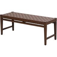 PARMA stool 122x43 faux leather brown