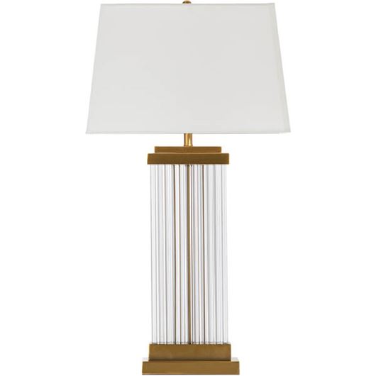 Picture of ROMIL table lamp h80cm white/brass
