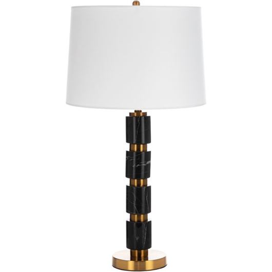 MALVY table lamp h71cm white/brass