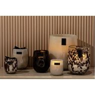 SICILY Selene candle L brown/white