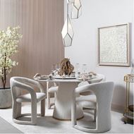 LOTUS dining table d130cm taupe