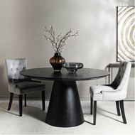 EDNA dining table d136cm black