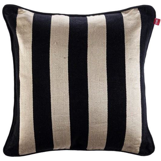 CUBA cushion cover 45x45 black/beige