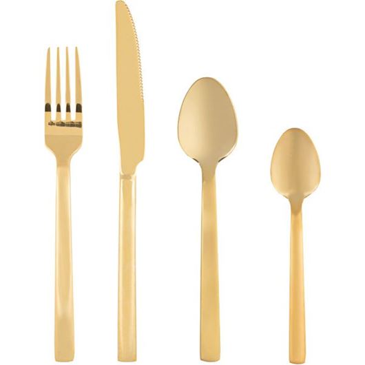 AKIRA cutlery set of 16 gold