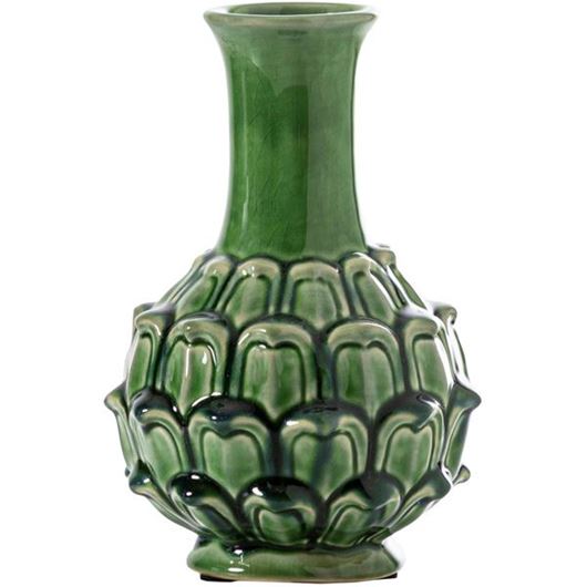 AAMINA vase h21cm green