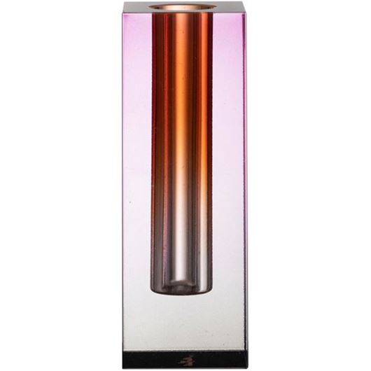 RAINBOW vase h18cm pink/purple