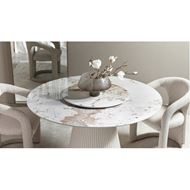 LOTUS dining table d130cm taupe