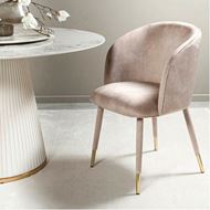 CELINE dining chair taupe/taupe