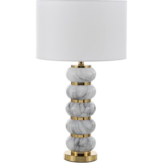 Picture of KARIN table lamp h75cm white/gold