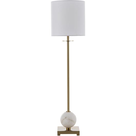 Picture of DARIO table lamp h89cm white/brass