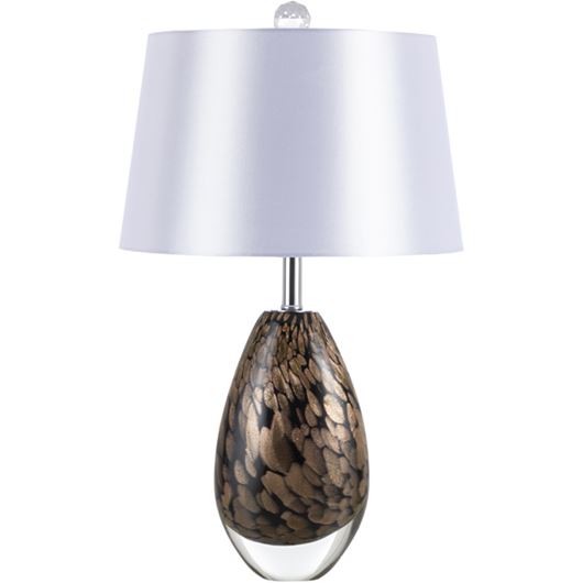 Picture of SPARKLE table lamp h60cm white/brown