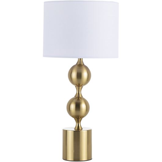 Picture of EATONIS table lamp h52cm white/brass