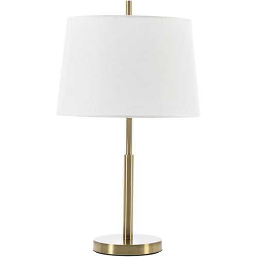 Picture of BRIGHT table lamp h60cm white/brass