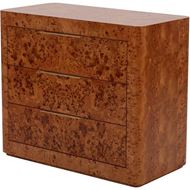 SWIRL chest 3 drawers brown