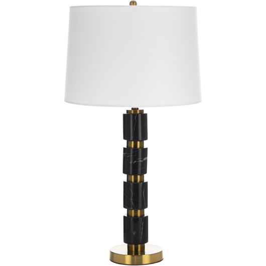 Picture of MALVY table lamp h71cm white/gold