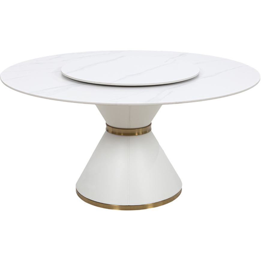 Picture of GNOCCHI dining table white - dia150cm